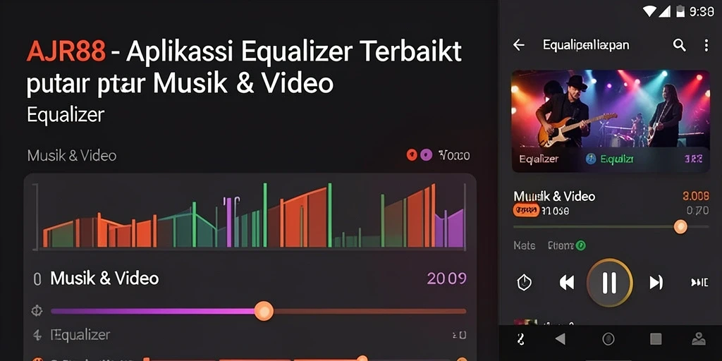 Tampilan antarmuka AJR88 dengan fungsi Equalizer yang intuitif.
