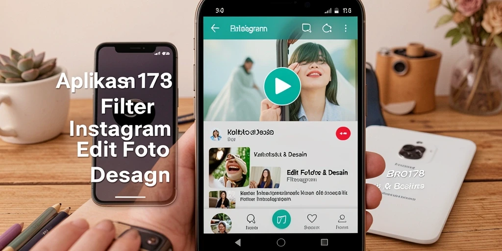 Tampilan antarmuka utama aplikasi BRO178 untuk Filter Instagram.