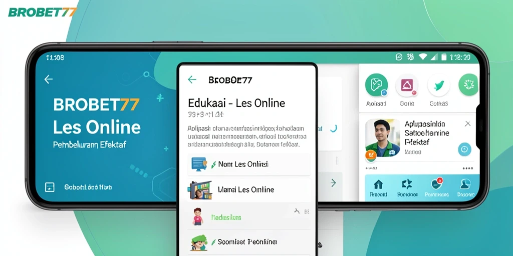 Tampilan antarmuka pengguna BROBET77 untuk Les Online yang interaktif dan menarik.