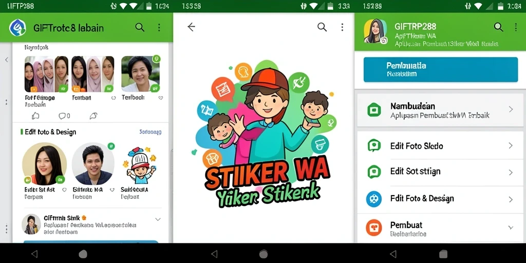 Tampilan antarmuka GIFTRP288 yang intuitif untuk membuat stiker WA.