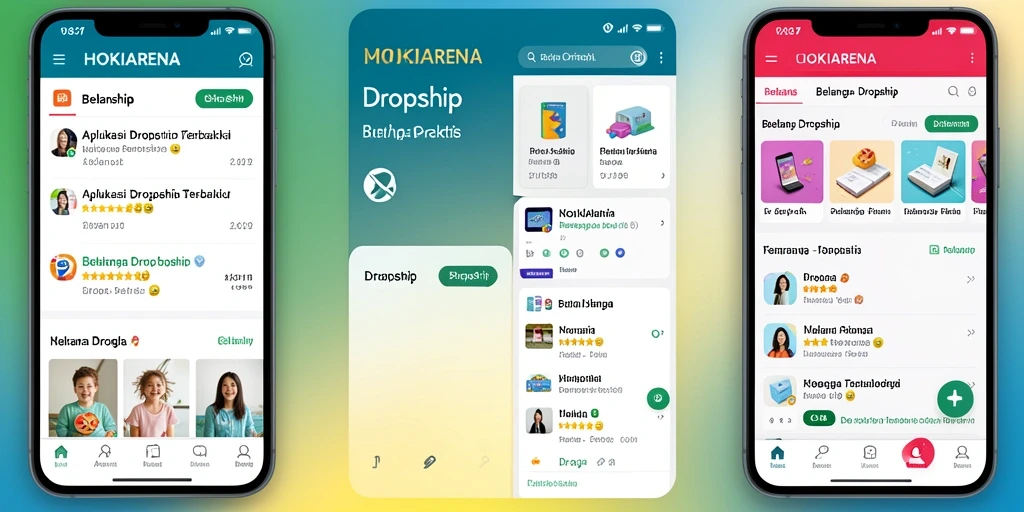 Tampilan antarmuka pengguna HOKIARENA untuk pengalaman dropshipping yang lebih baik.