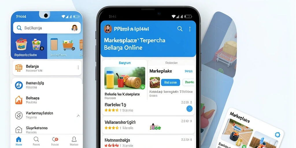 Antarmuka pengguna aplikasi PP444 yang sederhana dan intuitif.