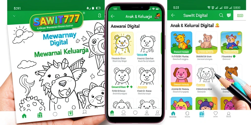 Tampilan antarmuka SAWIT777 yang ramah anak dan penuh warna.