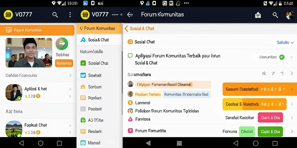 Antarmuka VO777 yang menarik untuk Forum Komunitas.